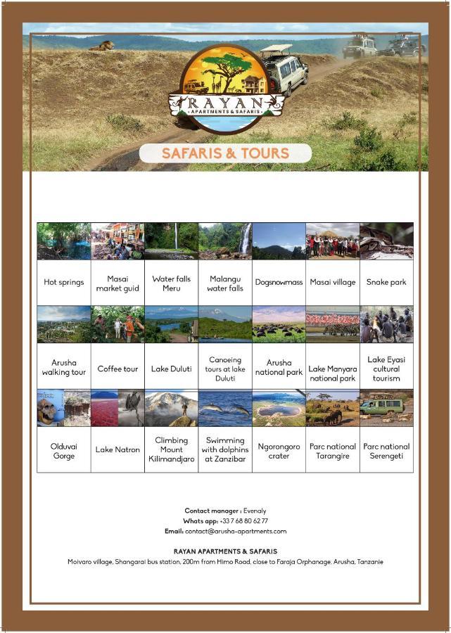 Rayan Apartments & Safaris Arusha Luaran gambar